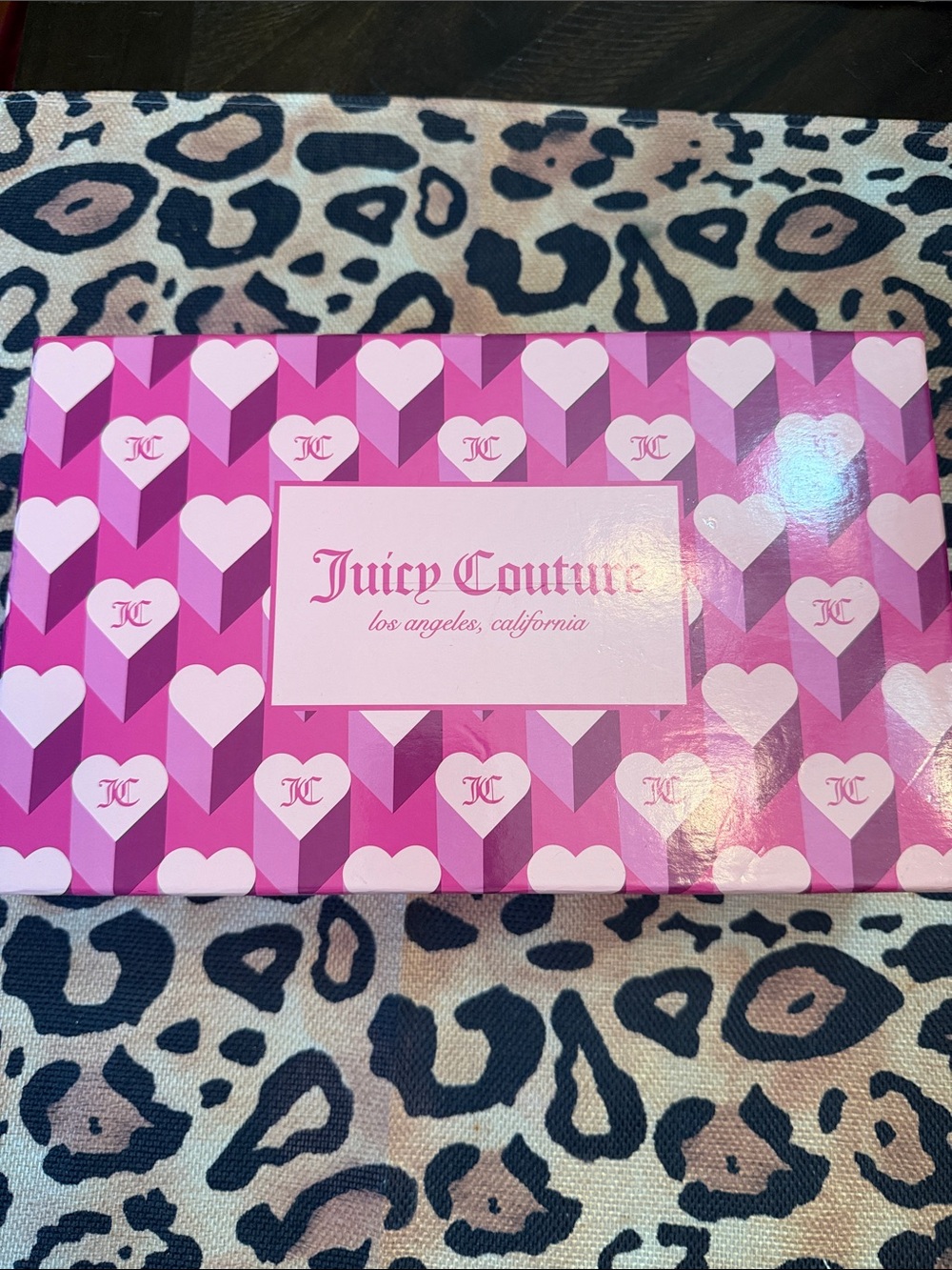Juicy Couture Pink Heart Pattern Gift Box